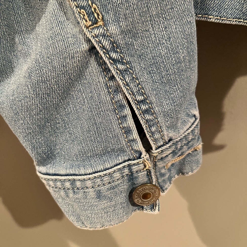 Artisan Ny Women's Classic Blue Jean Jacket size large - Picture 4 of 6